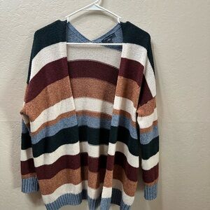 American Eagle Outfitters Multicolor Striped Cardigan